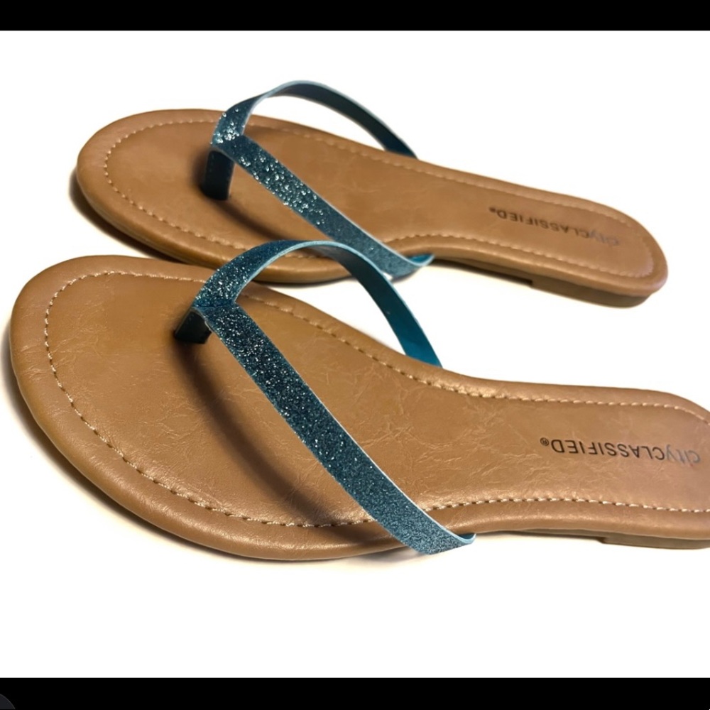 City Classified Blue Sandals